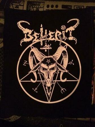Beherit Dawn Of Satan S Millenium Baphomet Goat Pentagram Black
