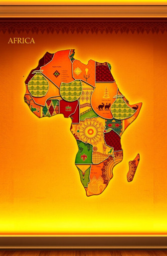 Africa Map Wallpaper
