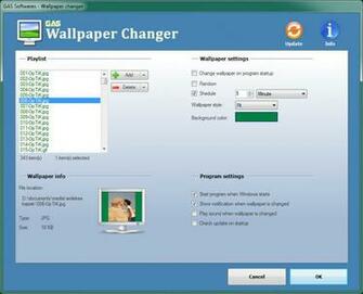 Wallpaper Changer Ware Settings