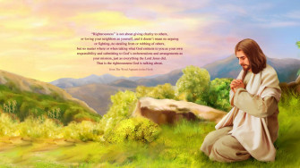 Jesus Christ Praying Wallpaper