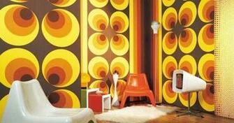 Bold Graphic Wallpaper Living Impressive