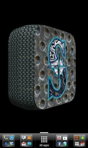 3d Seattle Mariners Baseball Logo Live Wallpaper Background