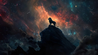 Galaxy Lion Wallpaper