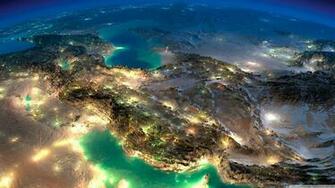 Very Nice Satellite Image Of Iran 4k HD Desktop Wallpaper For