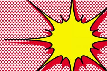 Dotted Explosion Pop Art Wallpaper Wall Mural