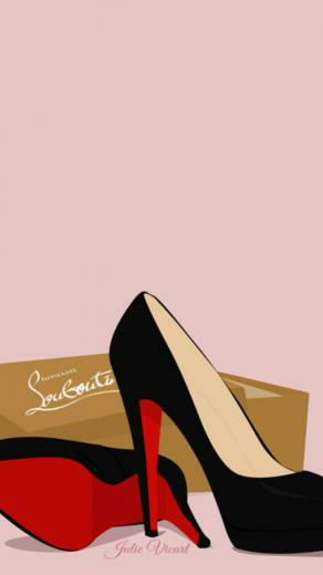 Louboutin Fashion Chic iPhone Wallpaper Lock Screen Panpins