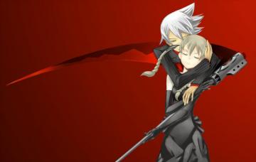 Soul Eater Albarn Maka Evans Simple Background