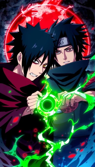 Itachi Sasuke Phone Wallpaper