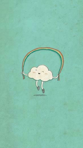 Cute Cartoon Cloud Wallpaper iPhone