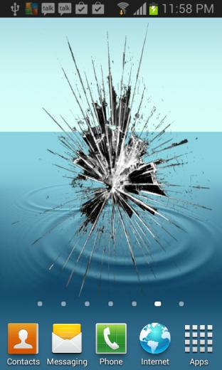 Cracked Screen Live Wallpaper Screenshot