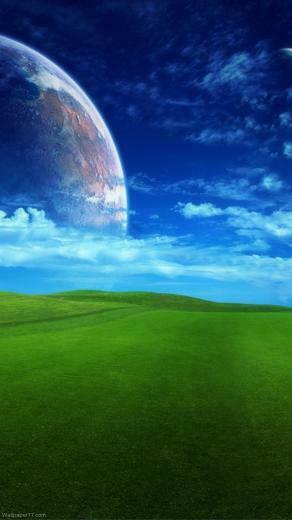 Best Android Wallpaper Earth And Space Green Planet Black