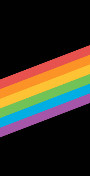 Cute Pride Diagnoal Rainbow Wallpaper
