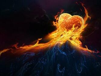 Fire Firefighter Wallpaper Hearts