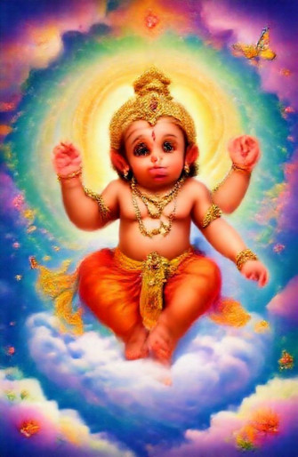 Baby Hanuman Wallpaper