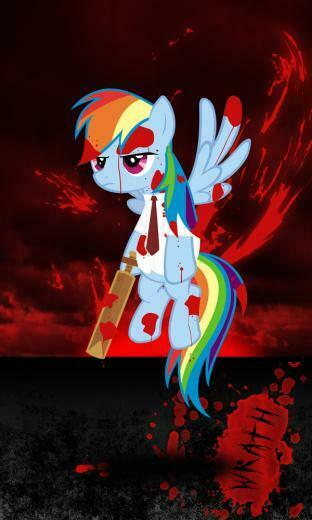 Rainbow Dash Wrath Phone Background By Elder Misanthrope