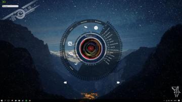 Snowy Mountain Rainmeter Wallpaper Engine