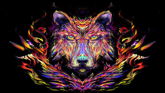 Displaying Image For Trippy Wolf Pictures