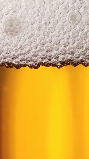 Glass Of Beer Foam Bubbles Close Up iPhone HD Wallpaper