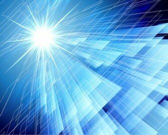 Abstraction Blue Background In High Tech Style Vector Graphics