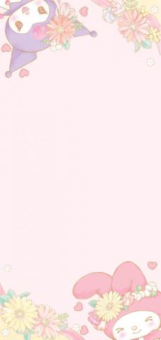 Be Positive My Melody And Kuromi Wallpaper Editing On The