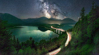 Milky Way Road Long Exposure 5k Laptop Full HD 1080p 4k Wallpaper