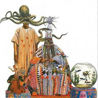 Hunting Scubadivers Without Background Handmade Collage