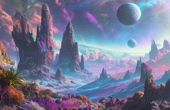 Alien Planet Landscapes Wallpaper