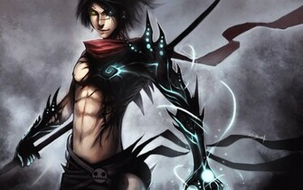Anime Male Warrior Weapon Scar D56 Ivy Wallpaper