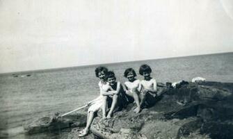 At The Campsite Kingsbarns Fife Scotland In September