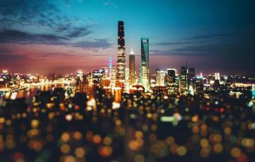 Wallpaper Night The City Lights Evening China Bokeh