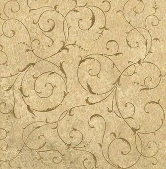Wall Stencil Allover Lily Scroll Wallpaper Pattern Reusable Decor