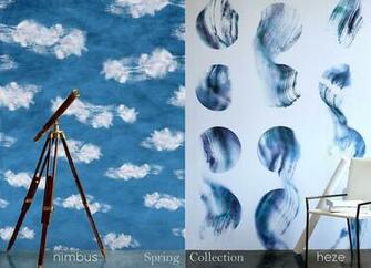 Trove Wallpaper In Love With The Clouds For An Accent Wall Our Bed
