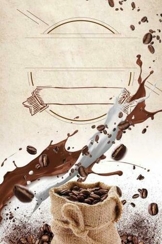 Creative Coffee Afternoon Tea Poster Background Desain Kopi