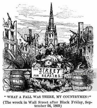 Wall Street Crash Vintage And Historic Cartoons