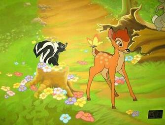 Disney World Bambi And Friends Cartoon Wallpaper