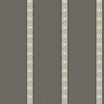 Dark Grey Oriental Banding Stripe Wallpaper Wall Sticker Outlet