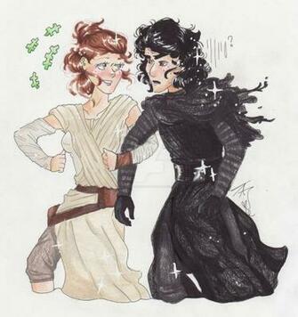 Come On Lighten Up Kylo Ren And Rey By Terastormtas
