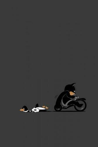 Ios7 Batman Over Penguin Parallax HD iPhone iPad Wallpaper