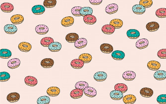 Scattered Glazed Donuts 84f8x7hzc3pljbs8 Wallpaper