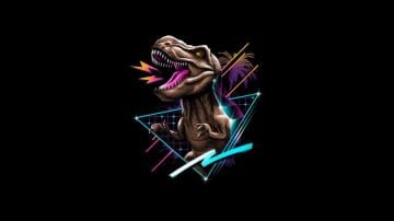 Wallpaper Id Dinosaur Artist Artwork Black Dark Oled