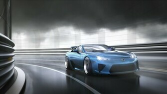 Lexus Lfa Tuning Roads Tunnel Wallpaper