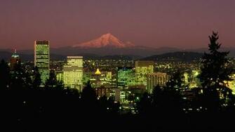 Night Oregon Portland Wallpaper
