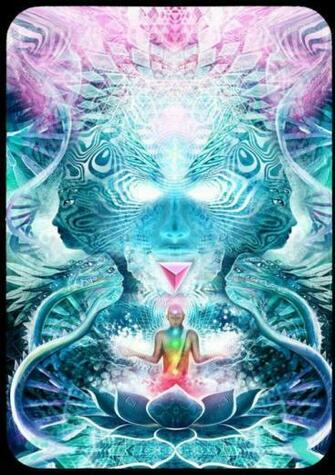 Awesome Digital Psychedelic Spirtual Background