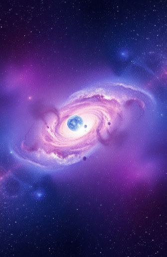 Purple And Blue Galaxy Wallpaper