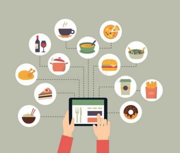Ordering Food Online Background Ging Reading