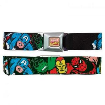 Marvel Avengers Faces Seatbelt Belt Superheroden