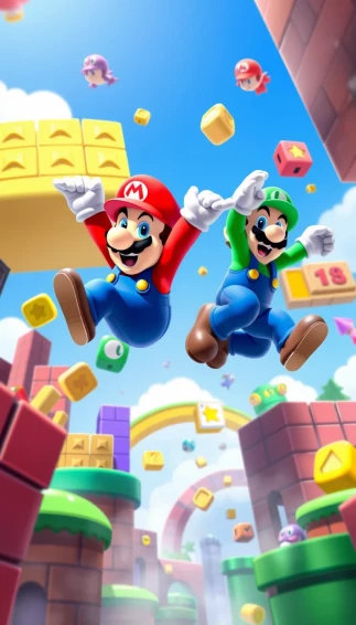 Mario Bros Phone Wallpaper