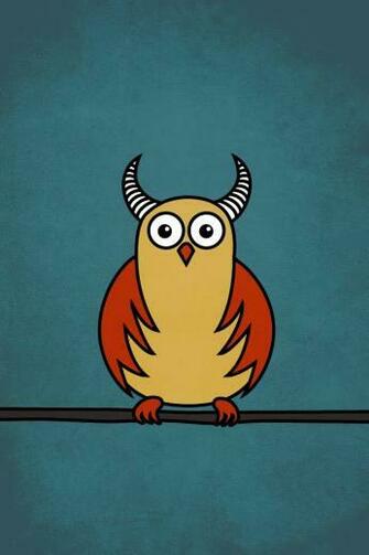 Funny Cartoon Horned Owl Extremely Protective iPhone Cover By