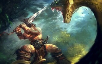 Snakes Fantasy Art Conan The Barbarian Swords Wallpaper Background