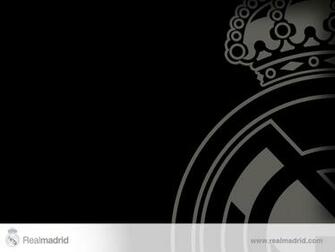 Real Madrid Logo Black And White Wallpaper